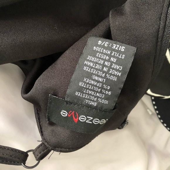 Party dress black and white - Picture 2 of 4